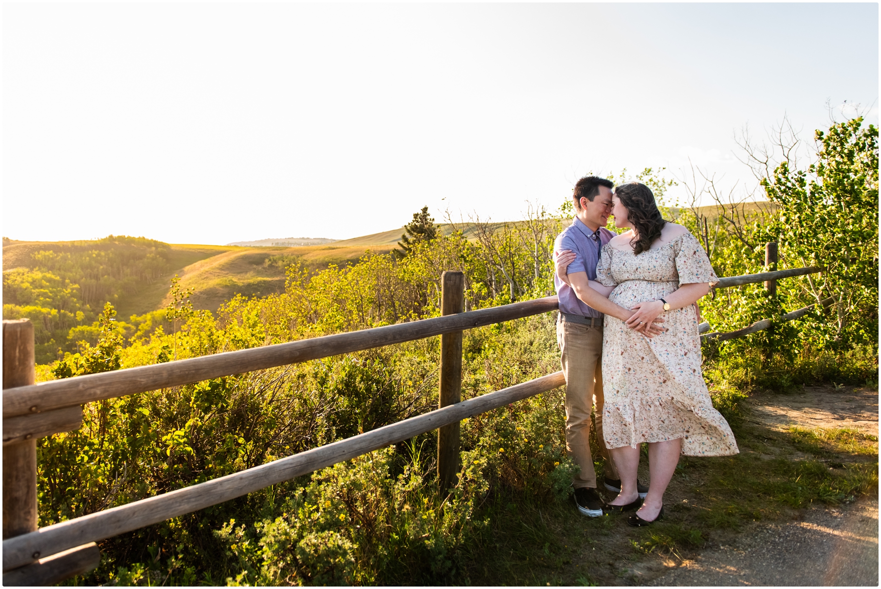 Calgary Summer Glenbow Ranch Maternity Photo Session