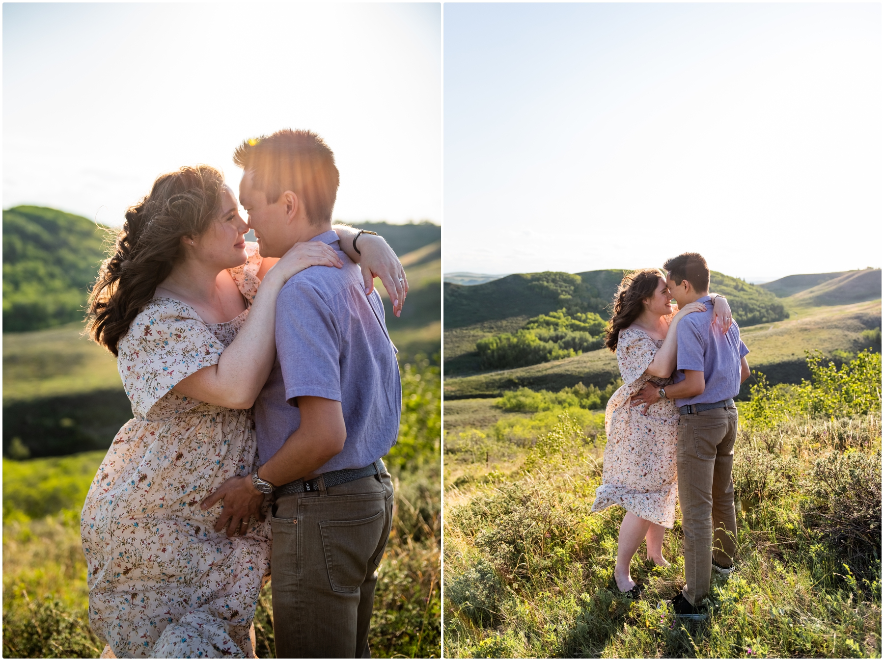 Calgary Sunset Maternity Photo Session