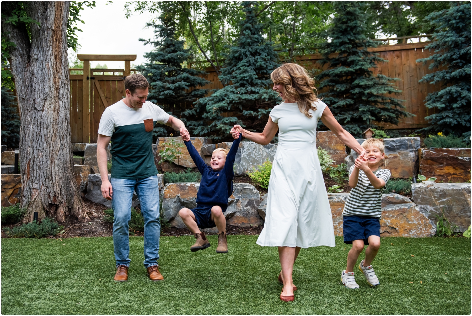 Calgary Back Yard Family Photos