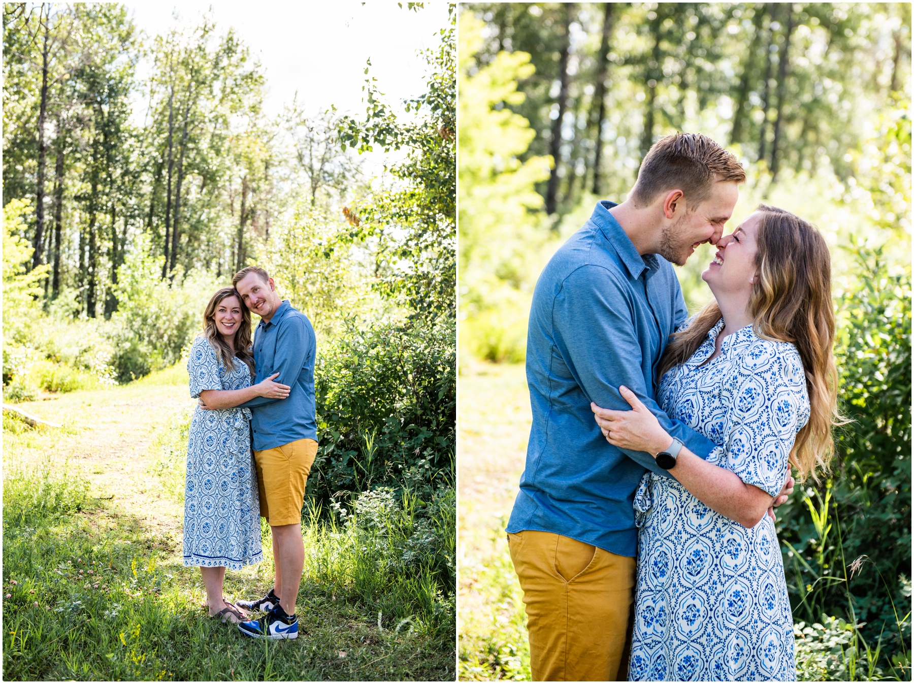 Calgary Fish Creek Park Couple Photographer.