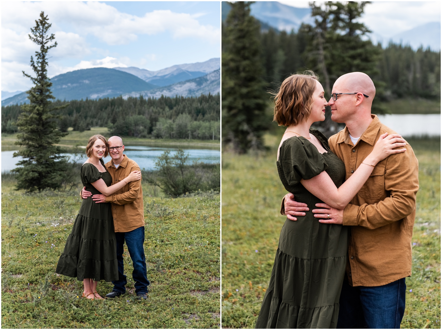 Wild Flower Couple Photo Session Kananaskis