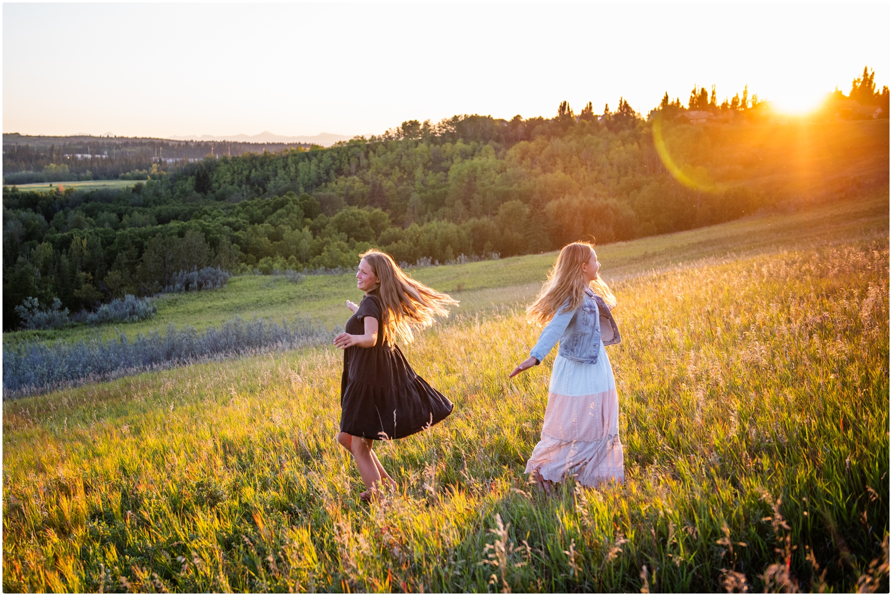 Calgary Sunset Fall Family Photographer