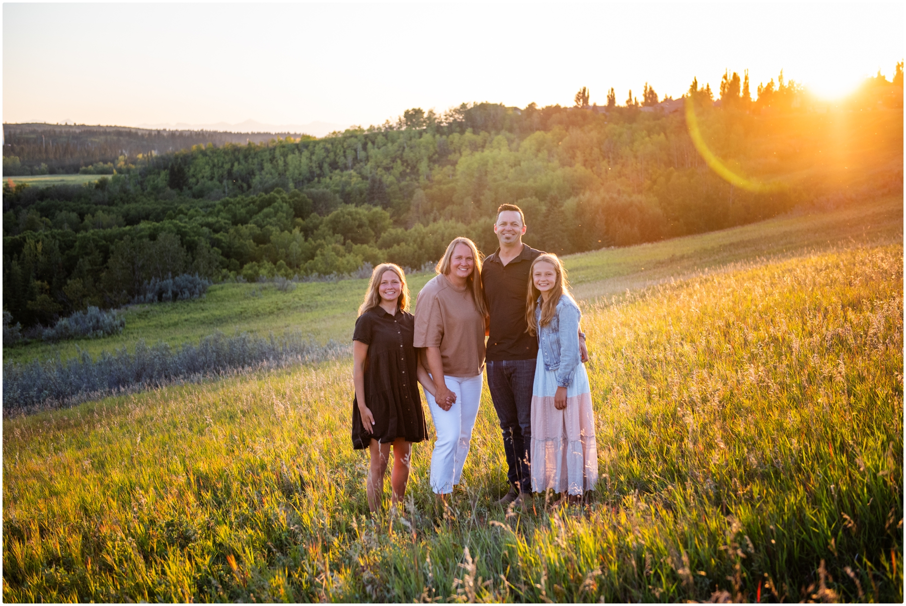 Calgary Sunset Fall Family Photography