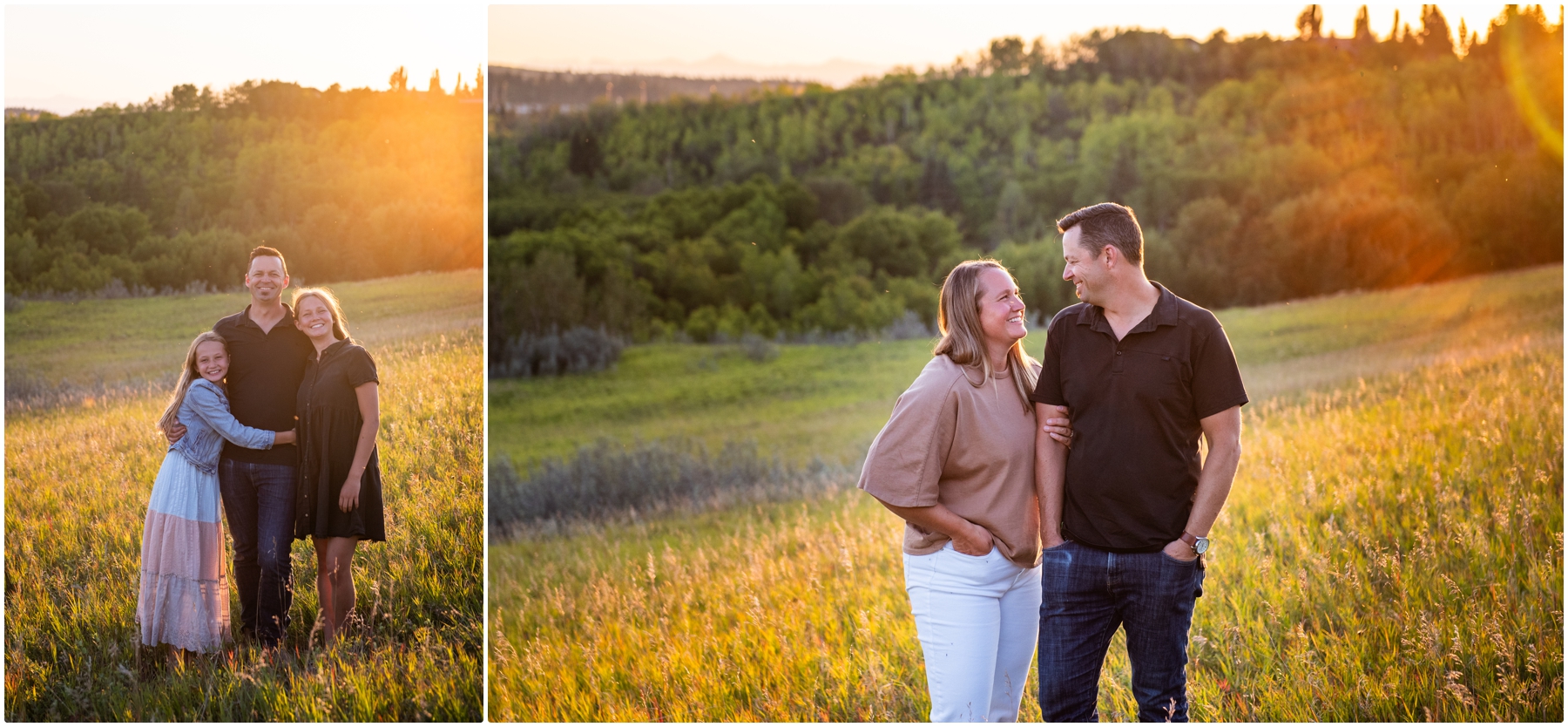 Calgary Sunset Fall Family Photos