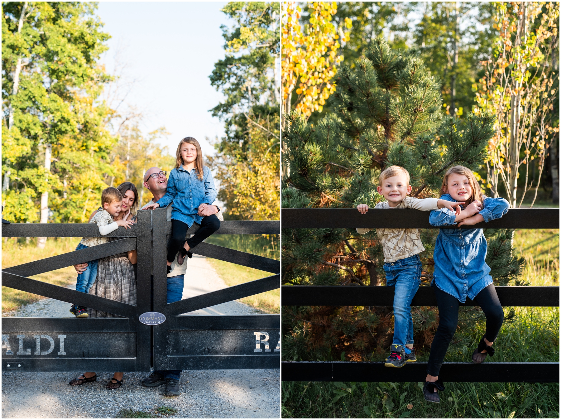 Calgary Autumn Acreage Family Photo Session