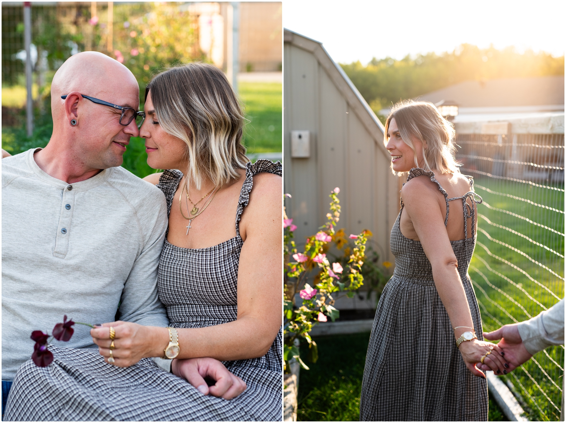 Calgary Garden Couple Photography Session