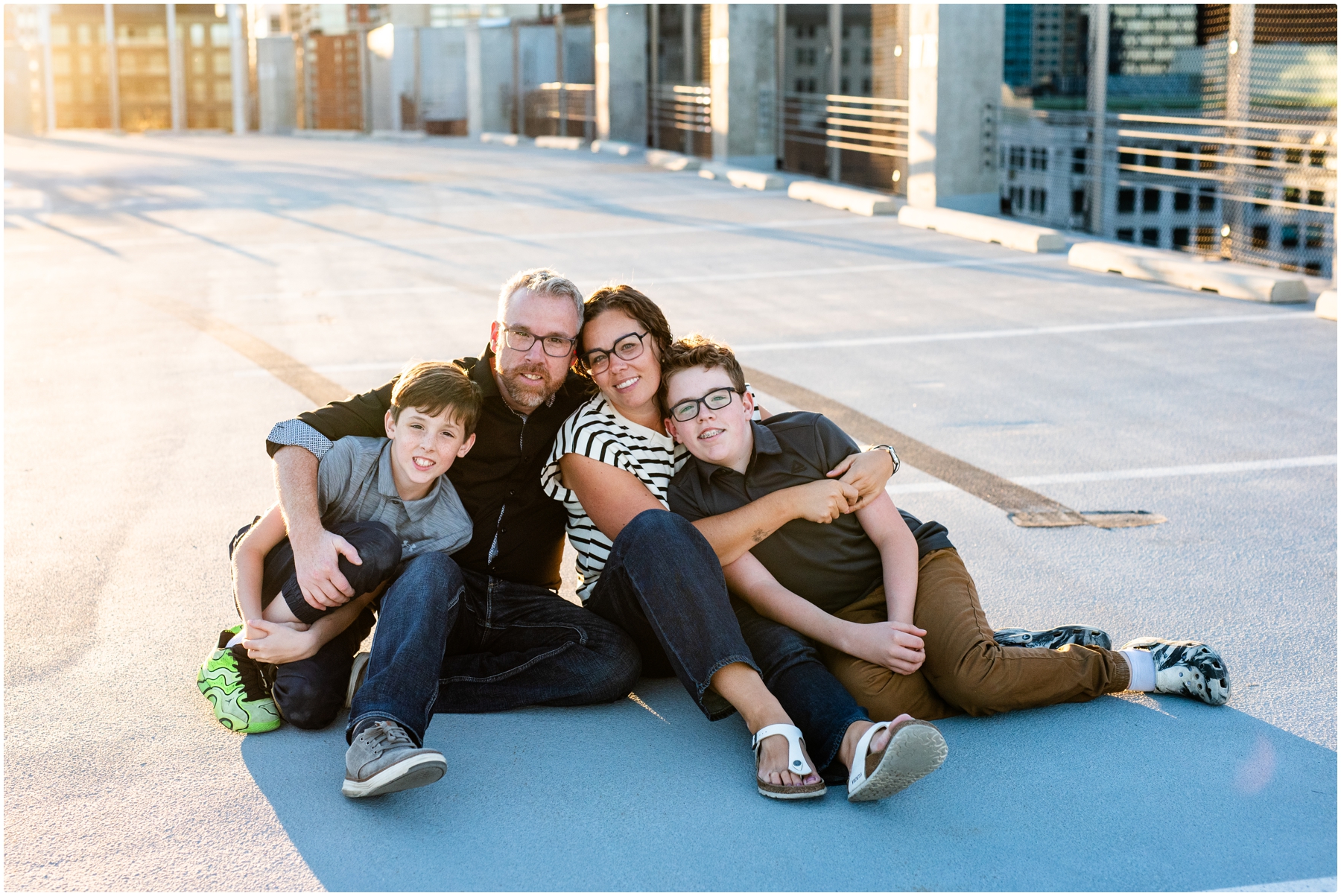 Calgary Sunset Fall Family Photography -The Platform