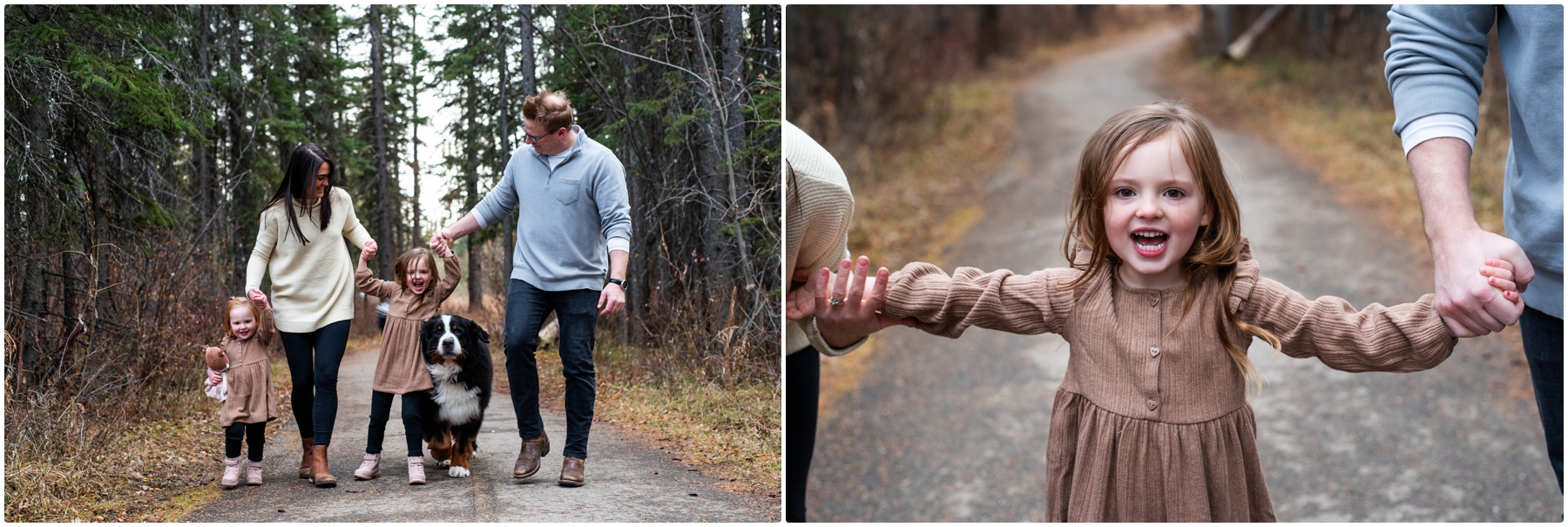 Calgary Griffith Woods Winter Family Photography Session