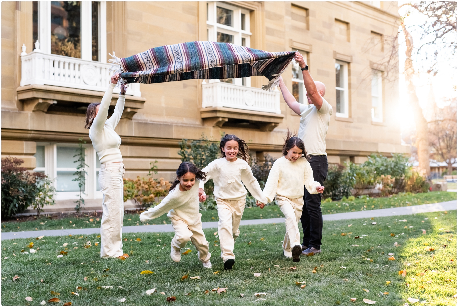 Downtown Calgary Central Memorial Park Family Photography Session