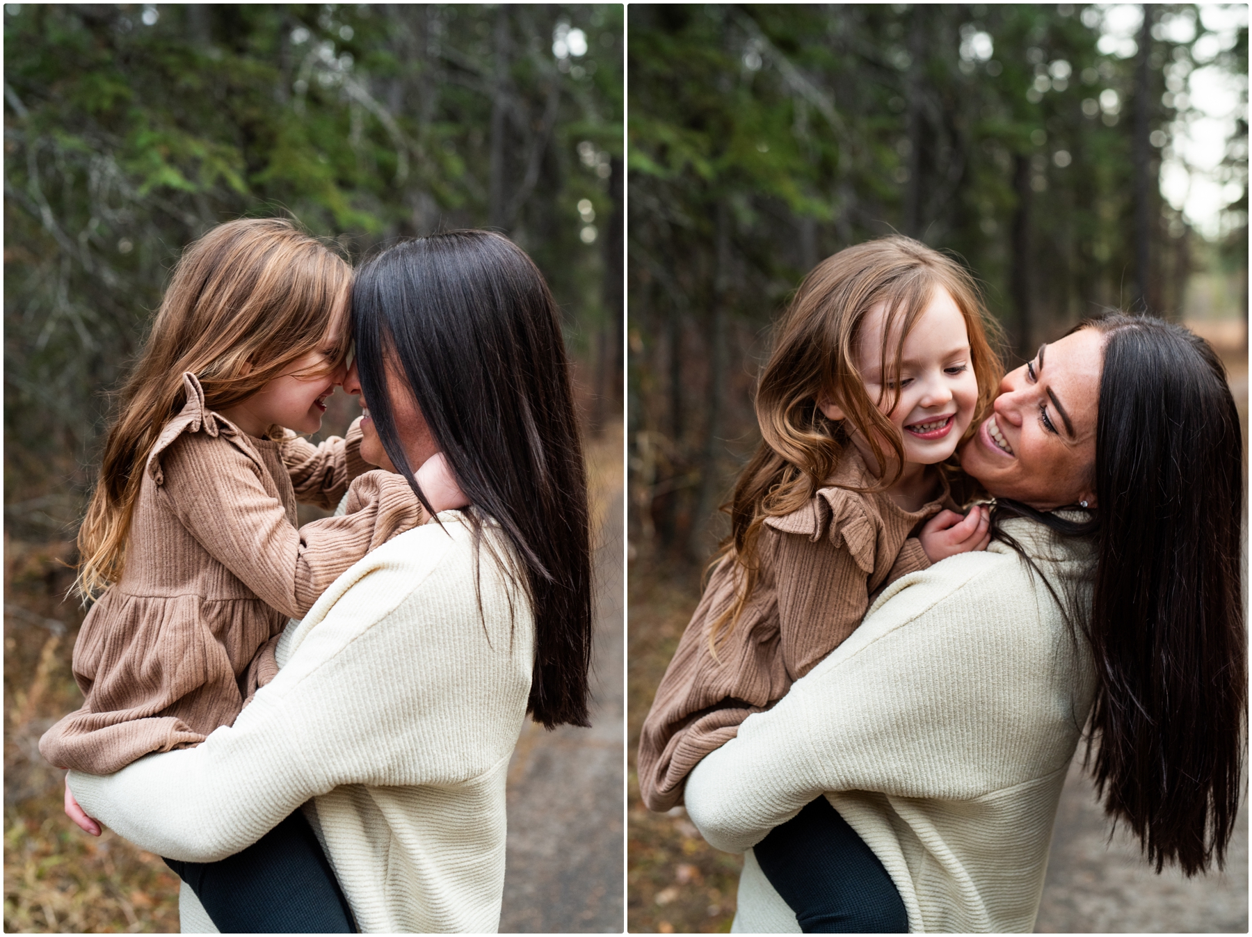 Mom & Daughter Winter Family Photography Session Calagry
