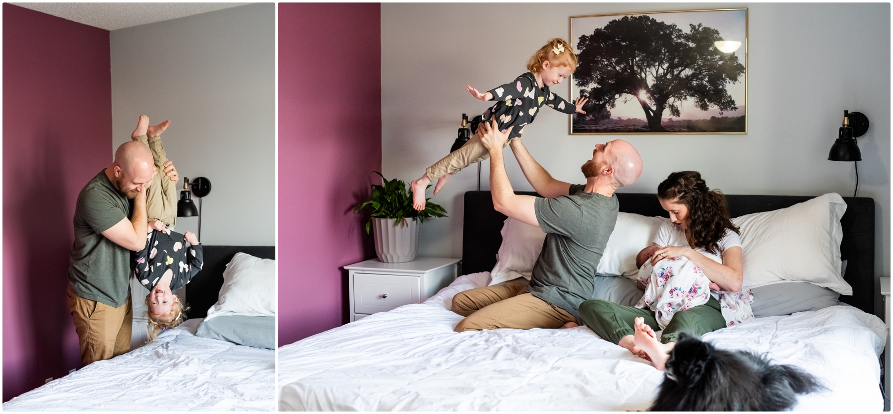 Calgary In home Family Newborn Photos