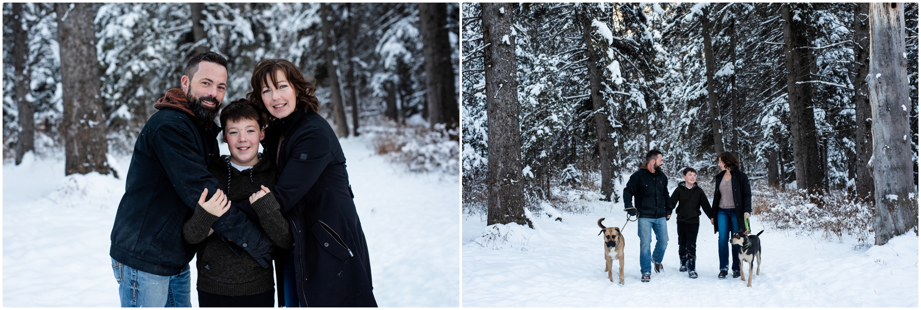 Calgary Snowy Winter Family Photography