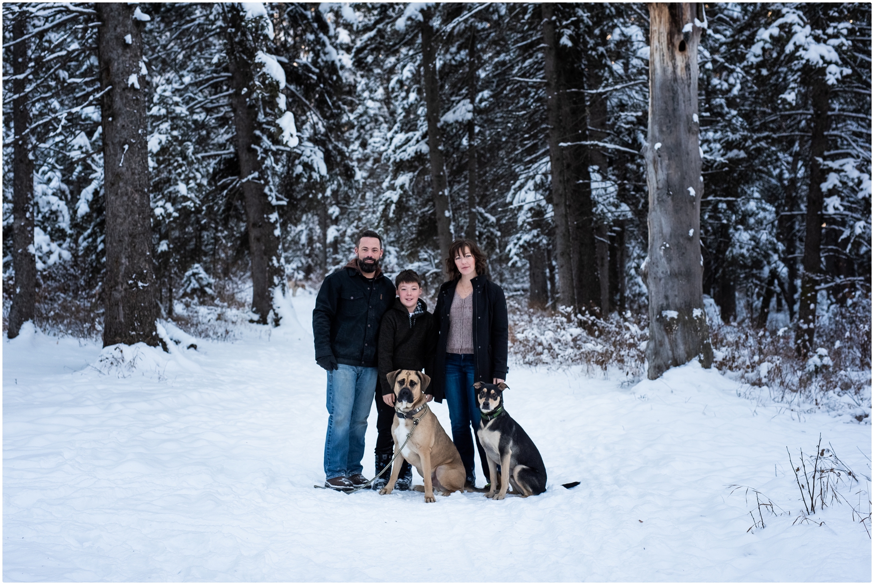 Calgary Snowy Winter Family Photos