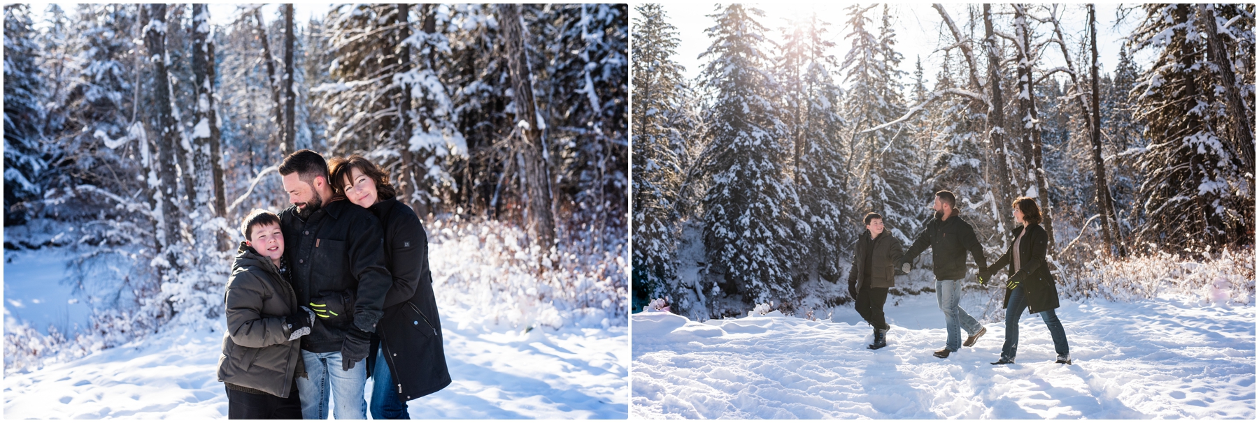 Winter Fun Family Photos Calgary